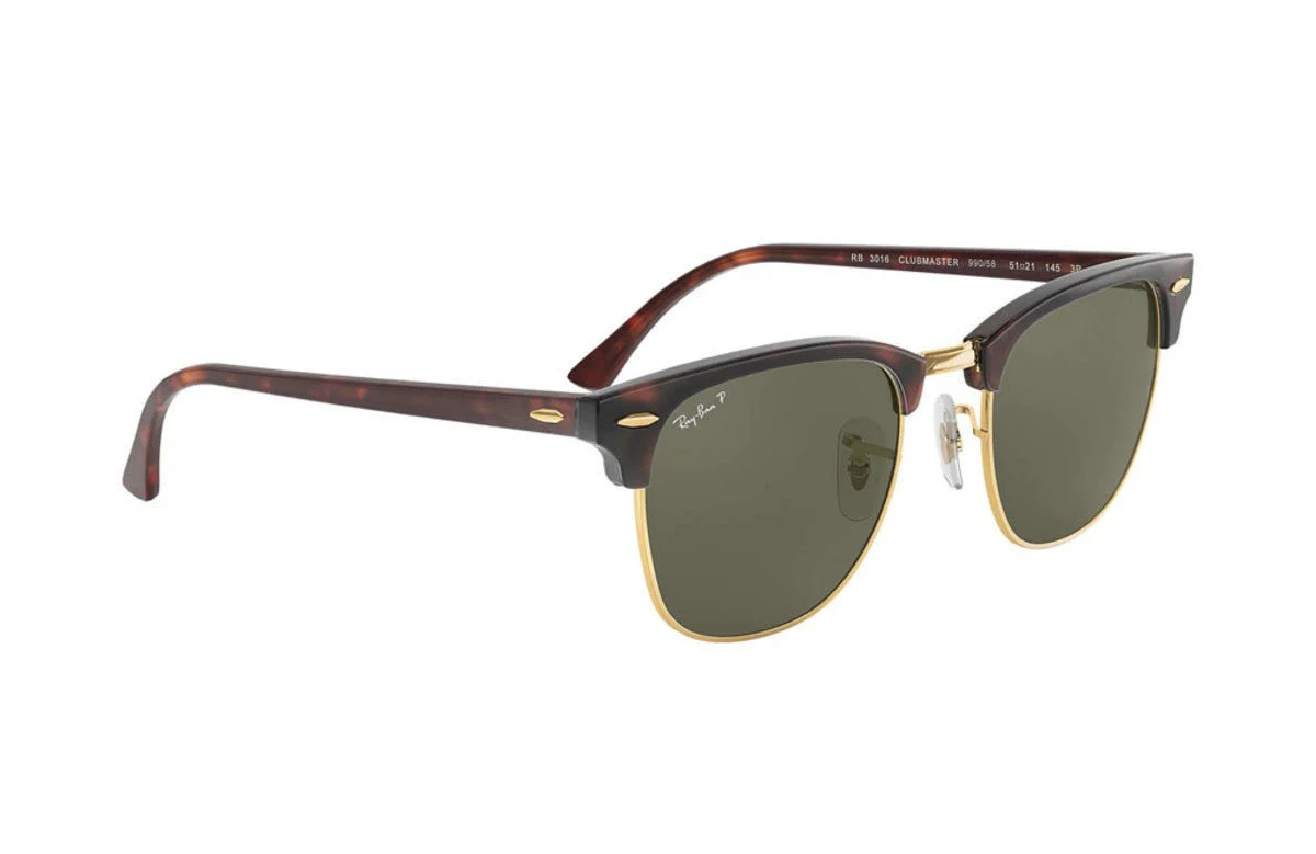 Ray-Ban Clubmaster Classic - Tortoise/Green Classic G-15 - Image 4