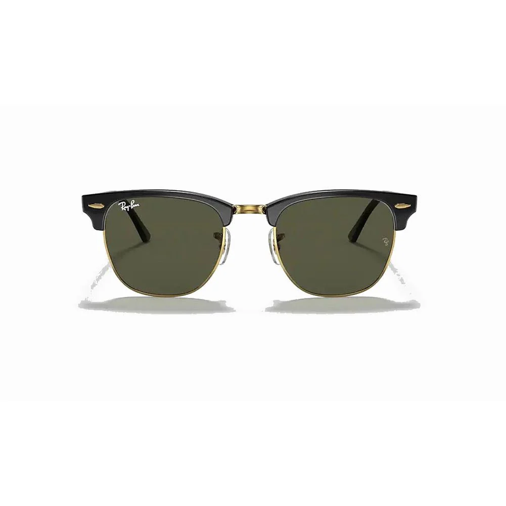 Ray-Ban Clubmaster Classic - Tortoise/Green Solid Color - Image 2
