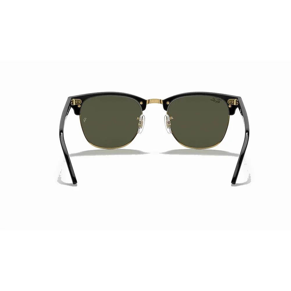 Ray-Ban Clubmaster Classic - Tortoise/Green Solid Color - Image 6