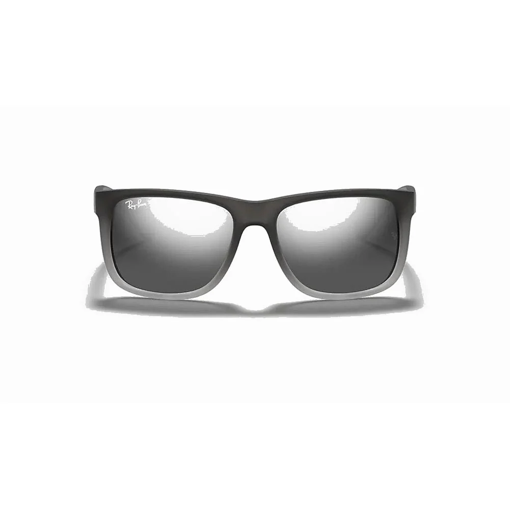 Ray-Ban Justin Classic - Grey/Silver Gradient Mirror - Image 2