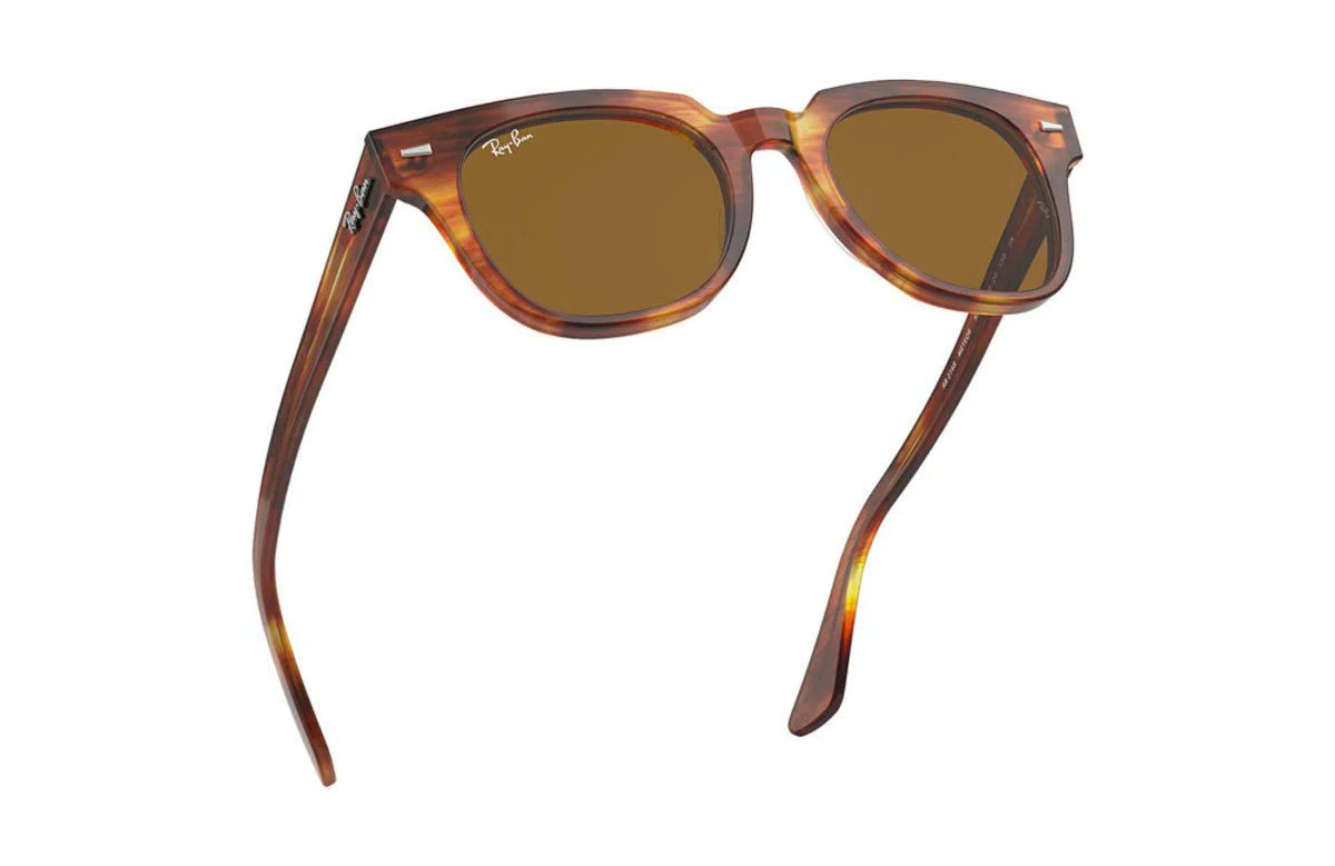 Ray-Ban Meteor Classic - Striped Havana Tortoise/Brown Classic B-15 - Image 2