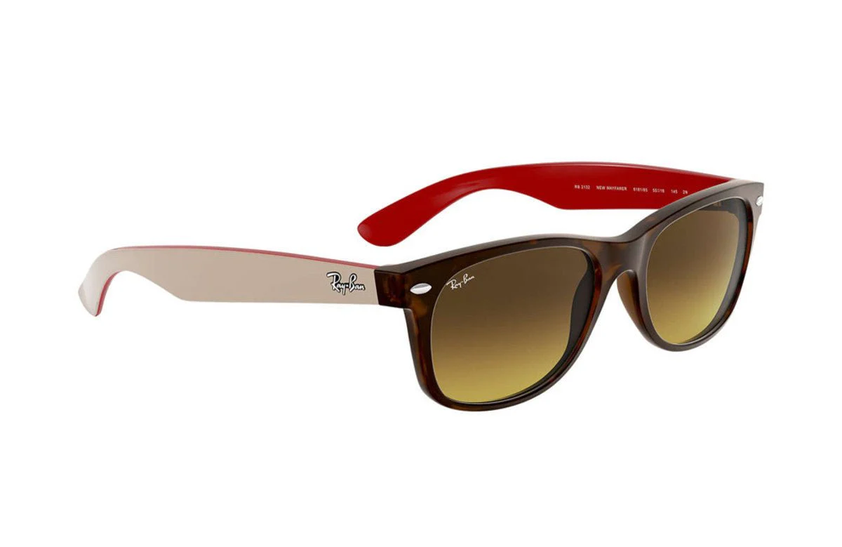 Ray-Ban New Wayfarer BiColor - Tortoise Grey Red/Brown Gradient - Image 3