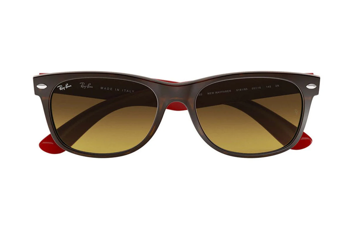 Ray-Ban New Wayfarer BiColor - Tortoise Grey Red/Brown Gradient - Image 4