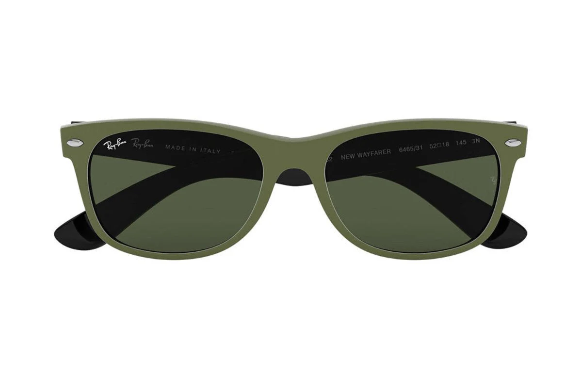 Ray-Ban New Wayfarer Color Mix - Green Black/Green Classic G-15 - Image 2