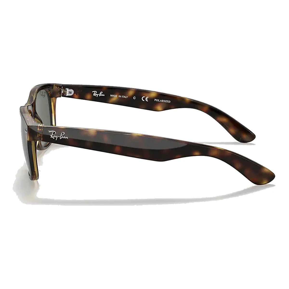 Ray-Ban New Wayfarer - Tortoise/Polarized Green Solid - Image 5