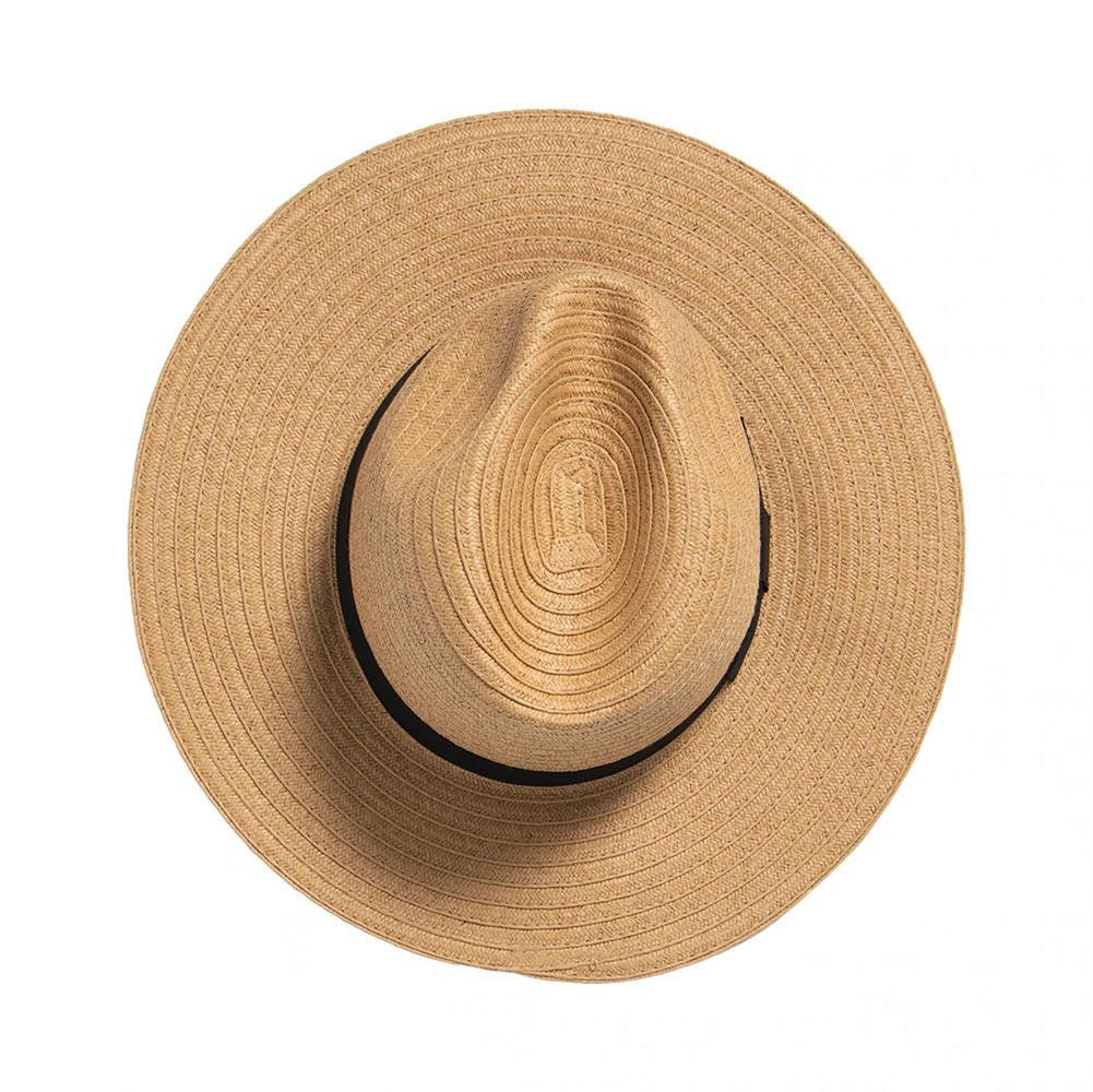 San Diego Hat Company Women's Braided Fedora with Bow Band - Image 3