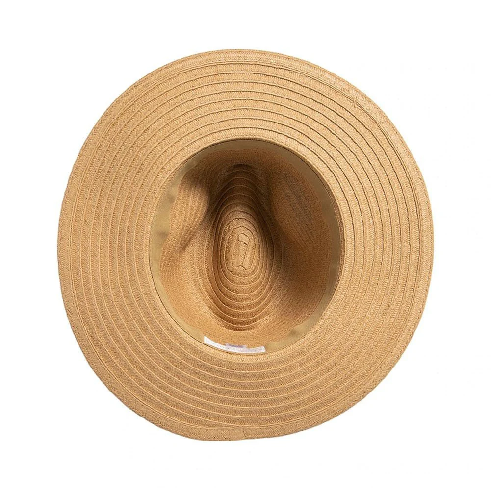 San Diego Hat Company Women's Braided Fedora with Bow Band - Image 4