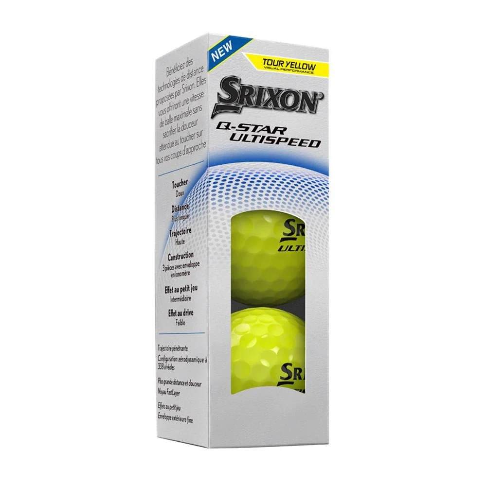 Srixon Q-Star Ultispeed Golf Balls - Tour Yellow - Image 9