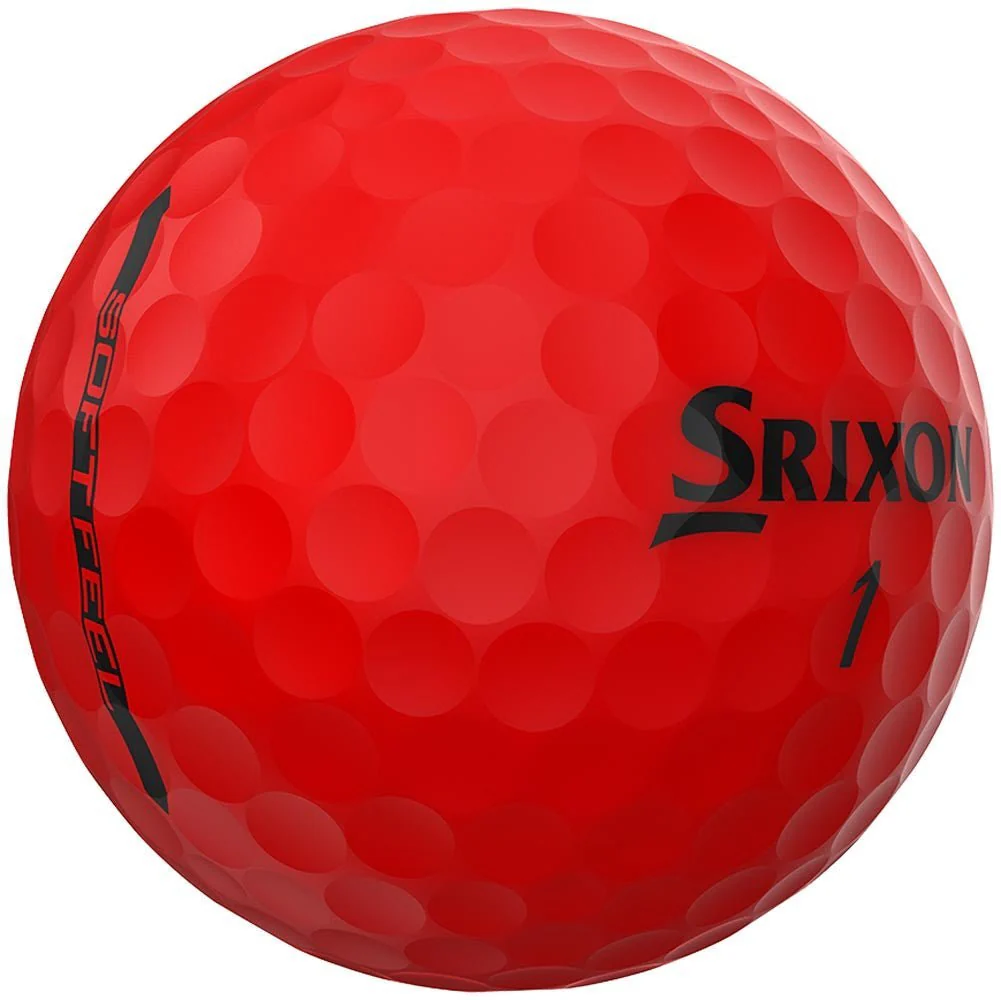 Srixon Soft Feel Brite Golf Balls - Brite Red - 2023 - Prior Generation - Image 3