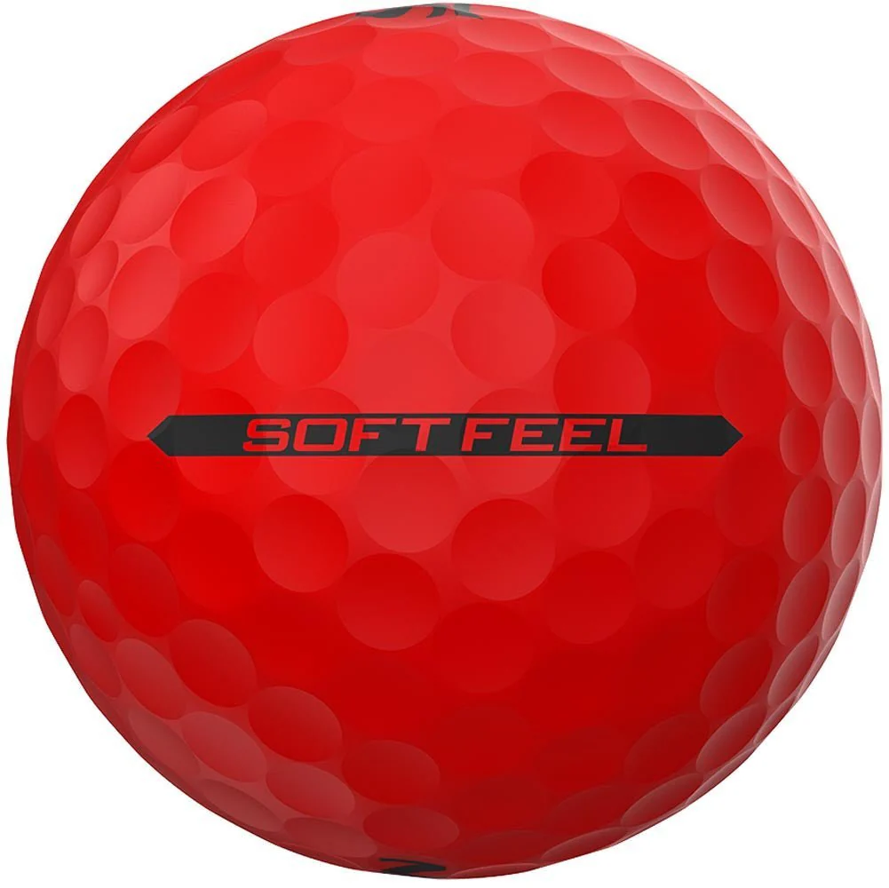 Srixon Soft Feel Brite Golf Balls - Brite Red - 2023 - Prior Generation - Image 4