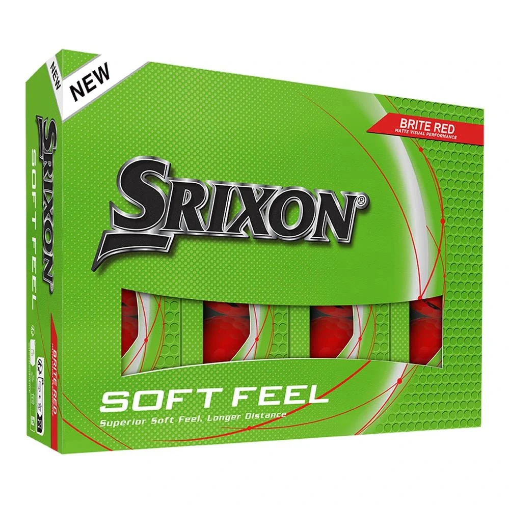 Srixon Soft Feel Golf Balls - Brite Red - Image 2
