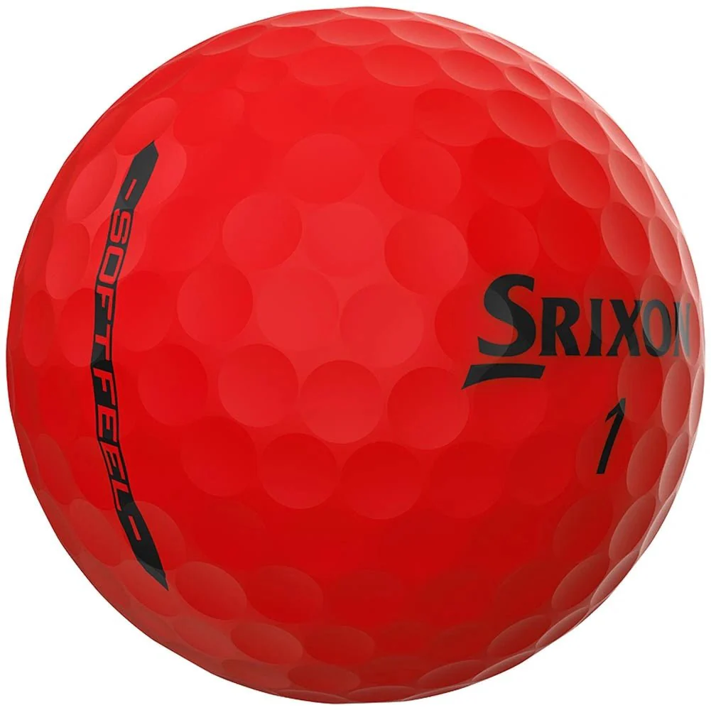 Srixon Soft Feel Golf Balls - Brite Red - Image 4
