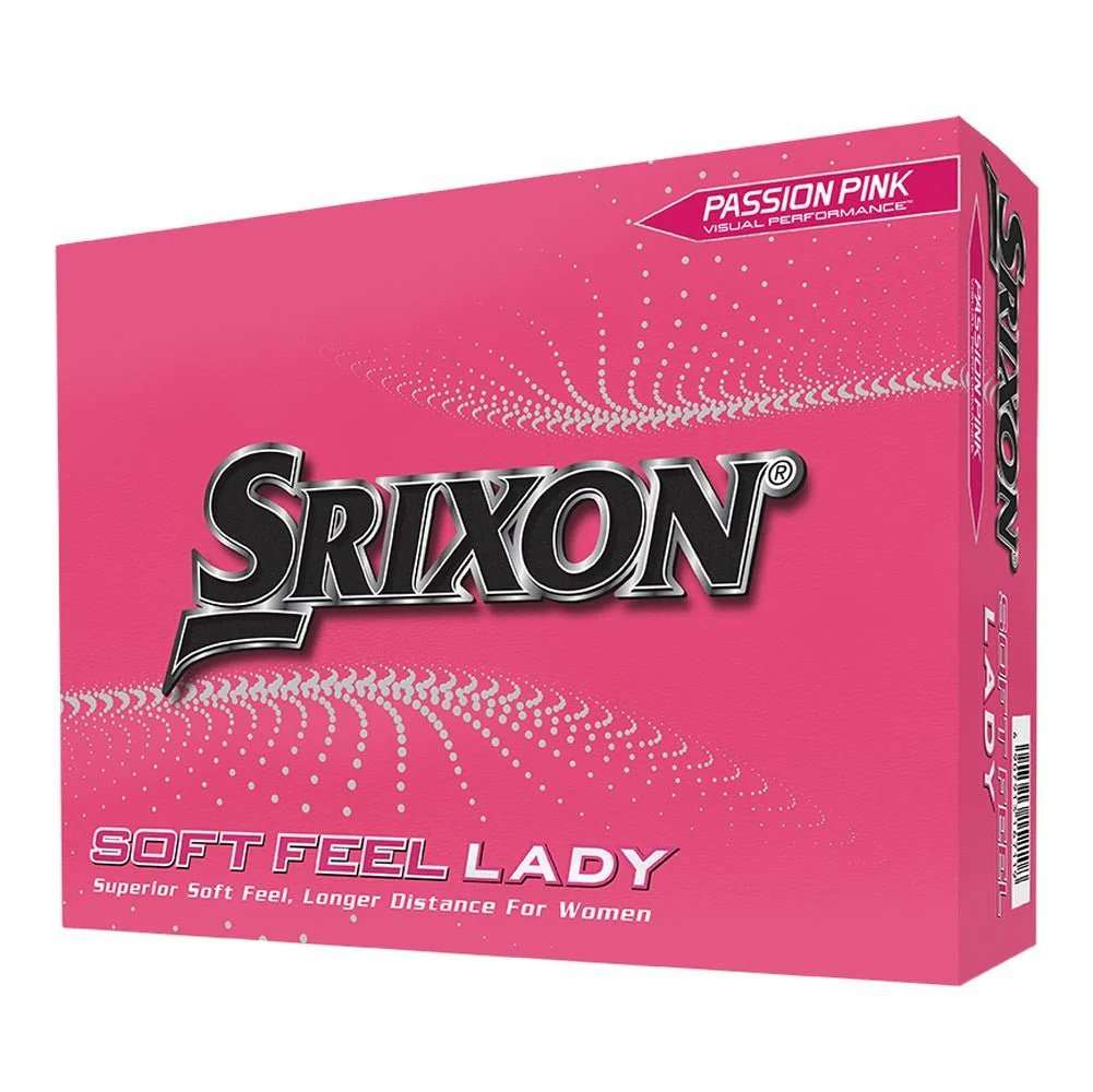 Srixon Soft Feel Lady Golf Balls - Passion Pink - 2023 - Prior Generation