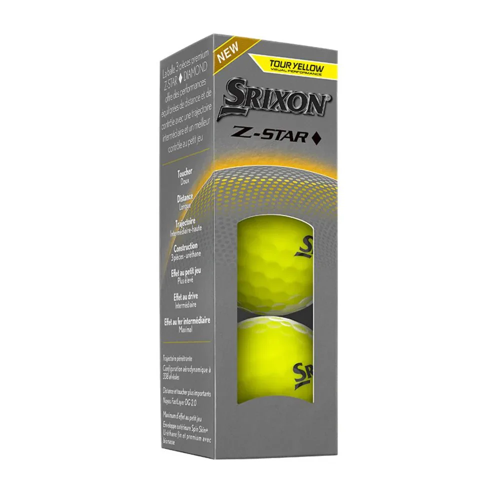 Srixon Z-Star Diamond Golf Balls - Tour Yellow - Image 9