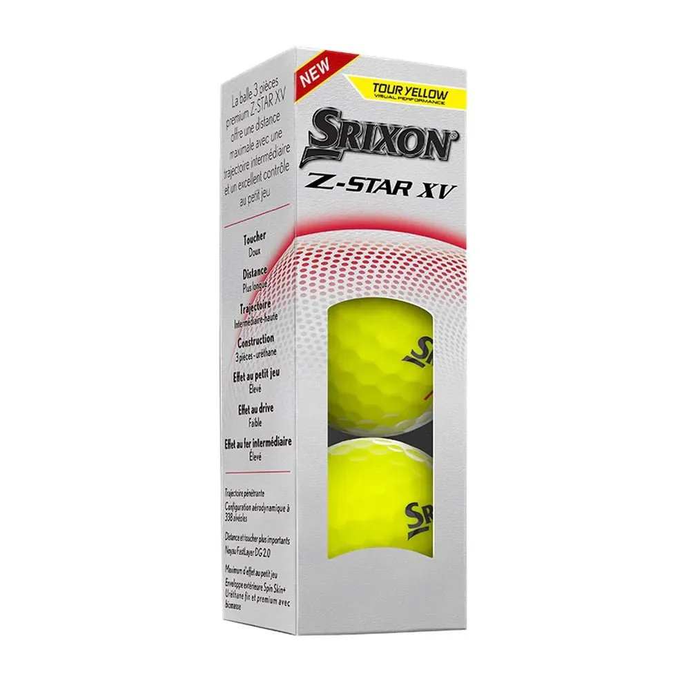 Srixon Z-Star XV Golf Balls - Tour Yellow - Image 9