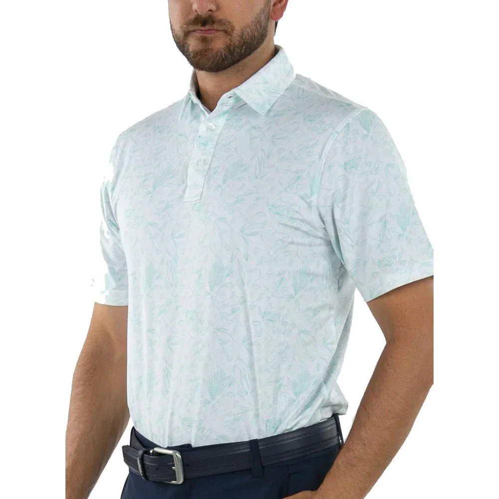 Straight Down Angler Golf Polo