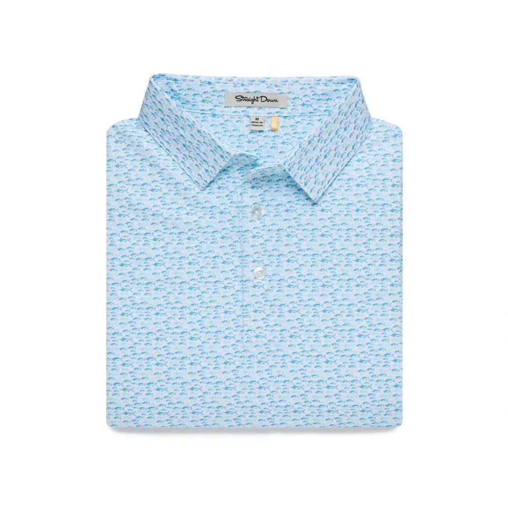 Straight Down Angler Golf Polo - Image 7