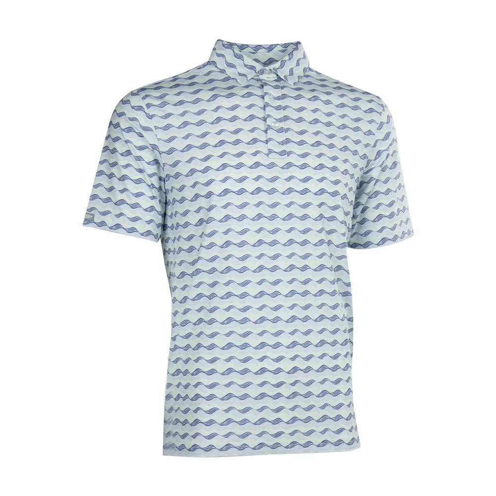 Straight Down Making Waves Golf Polo - Image 4