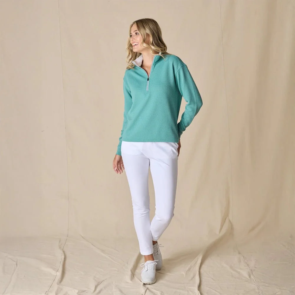 Straight Down Women's Opal Golf Half-Zip - Image 13