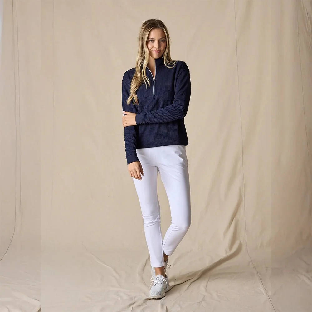 Straight Down Women's Opal Golf Half-Zip - Image 8
