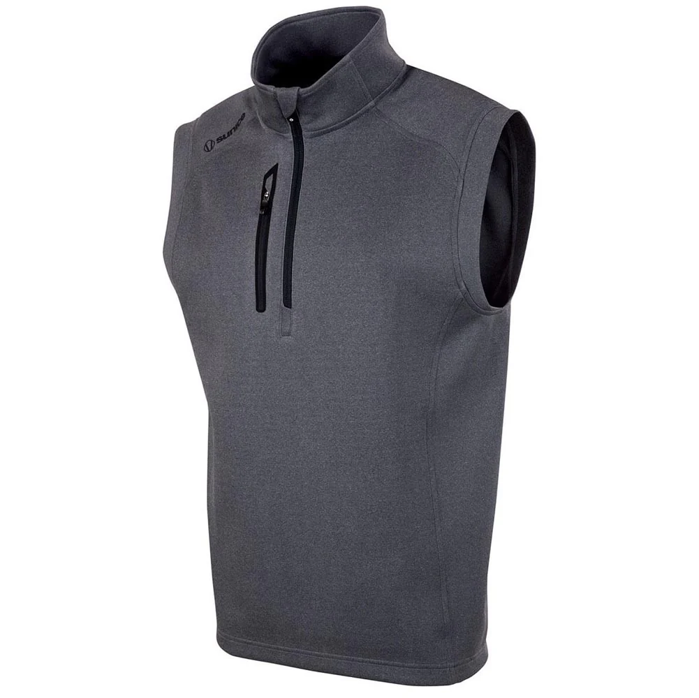 Sunice Axel Lightweight Stretch Thermal Half-Zip Golf Vest - Image 5