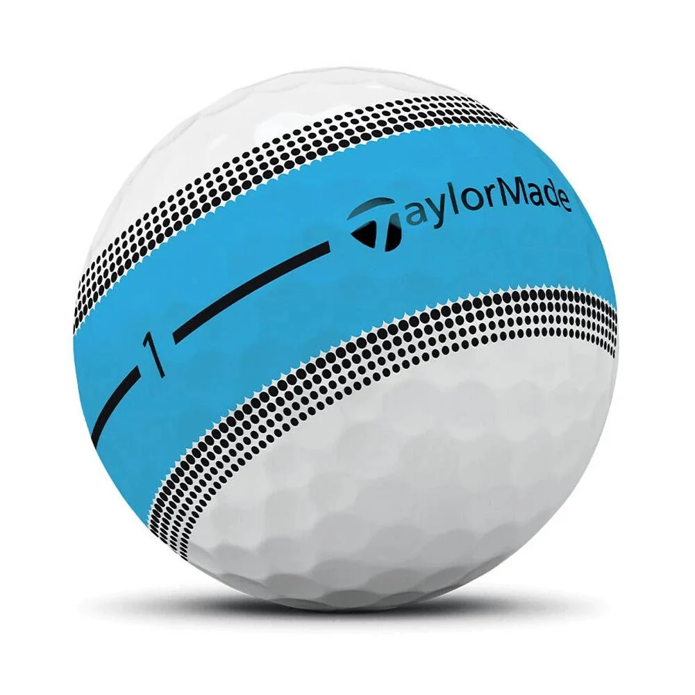 TaylorMade Tour Response Stripe Golf Balls - Neon Blue - Image 2