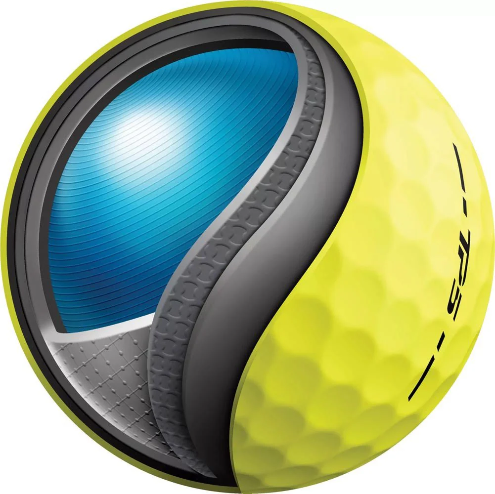 TaylorMade TP5 Golf Balls - Yellow - 2024 - Image 3