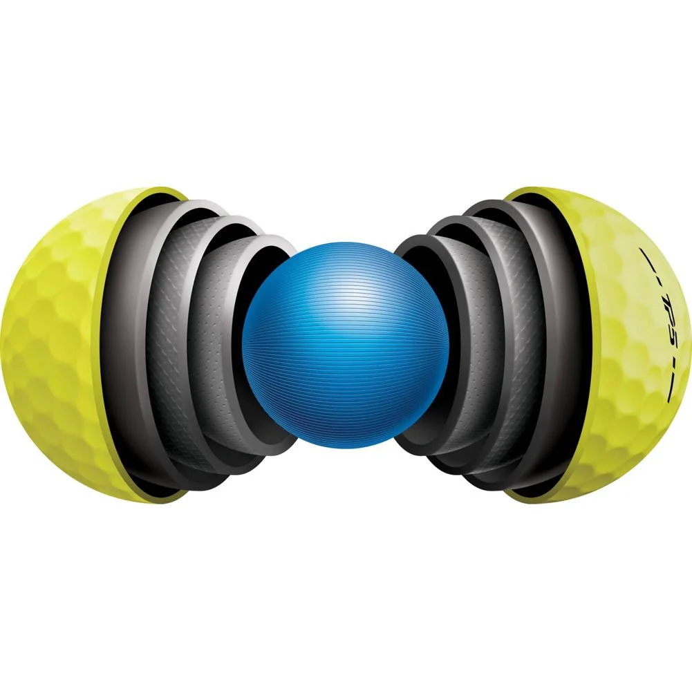 TaylorMade TP5 Golf Balls - Yellow - 2024 - Image 4
