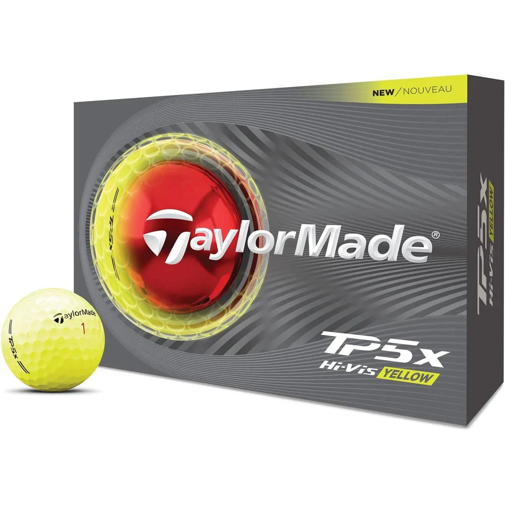 TaylorMade TP5x Golf Balls - Yellow
