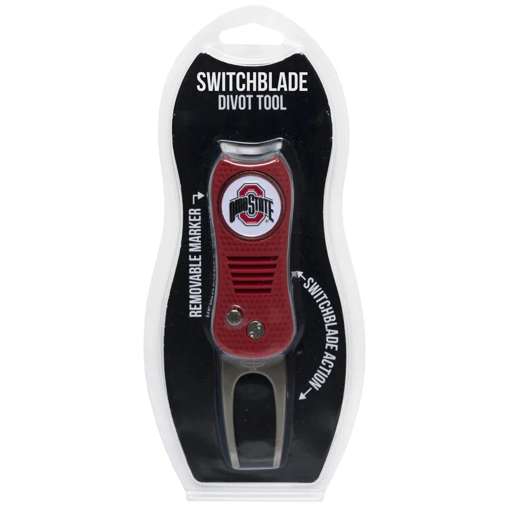 Team Golf NCAA Switchblade Divot Tool - Ohio State Buckeyes