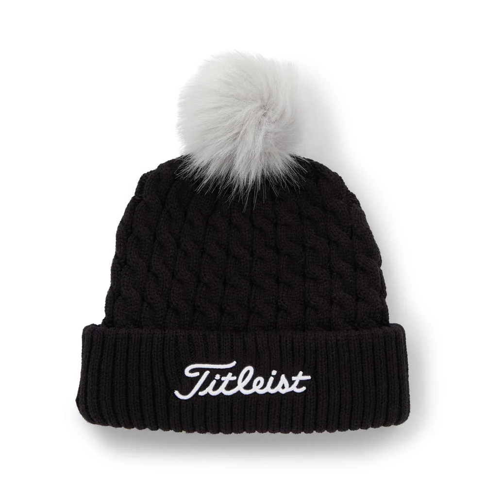 Titleist Cable Knit Pom Pom Golf Beanie - Image 4