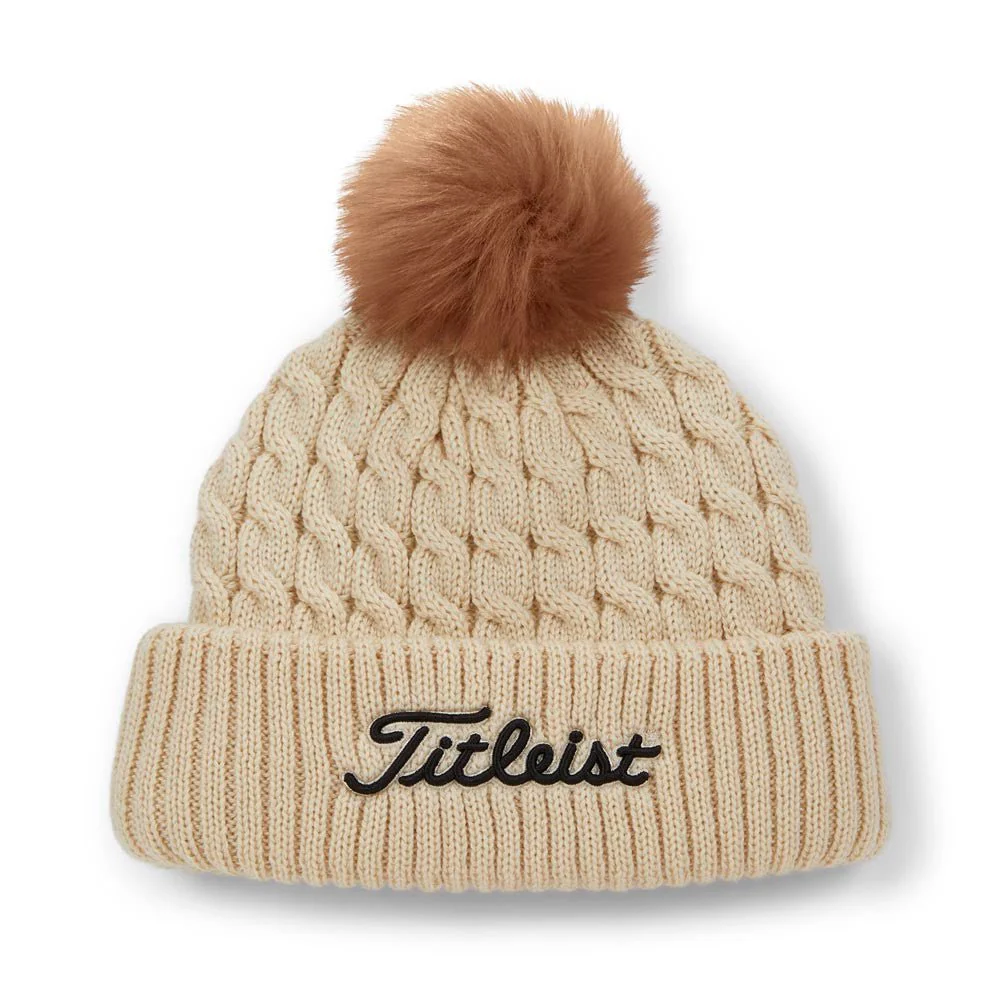 Titleist Cable Knit Pom Pom Golf Beanie - Image 6
