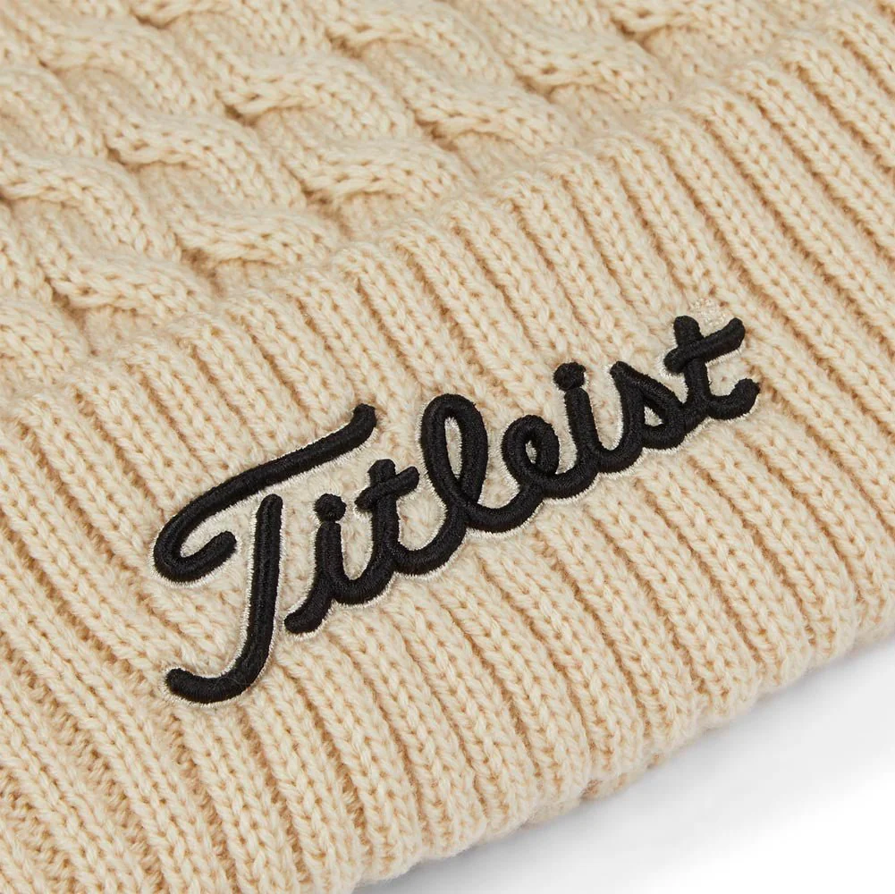Titleist Cable Knit Pom Pom Golf Beanie - Image 7