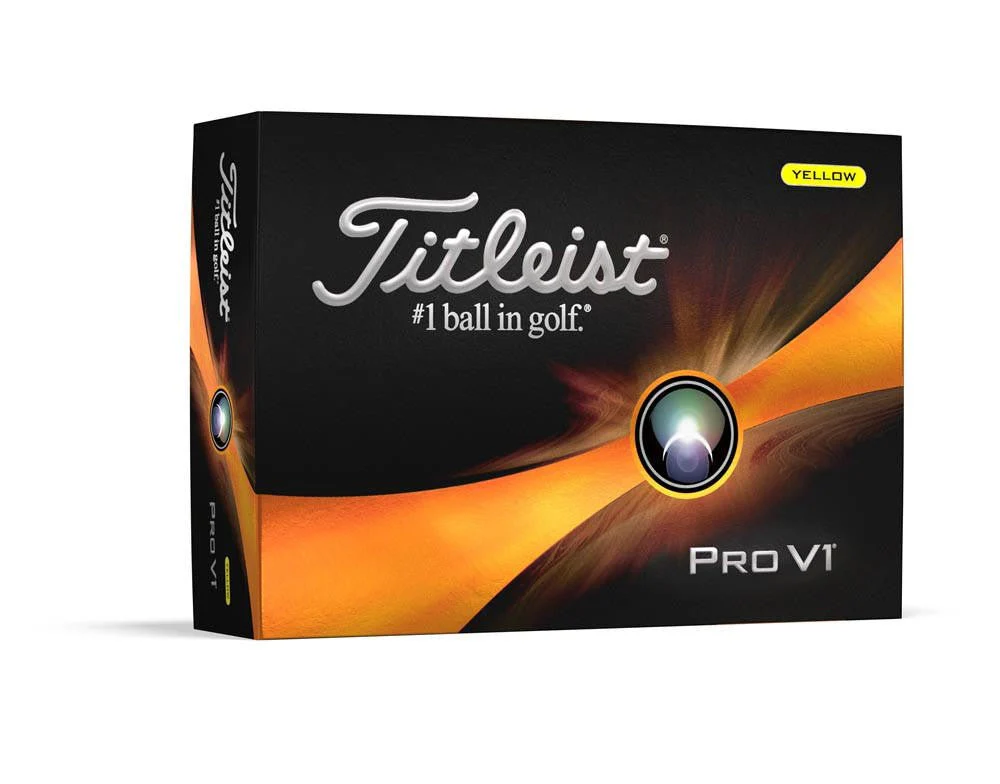 Titleist Pro V1 Golf Balls - Yellow - 2023 - Prior Generation