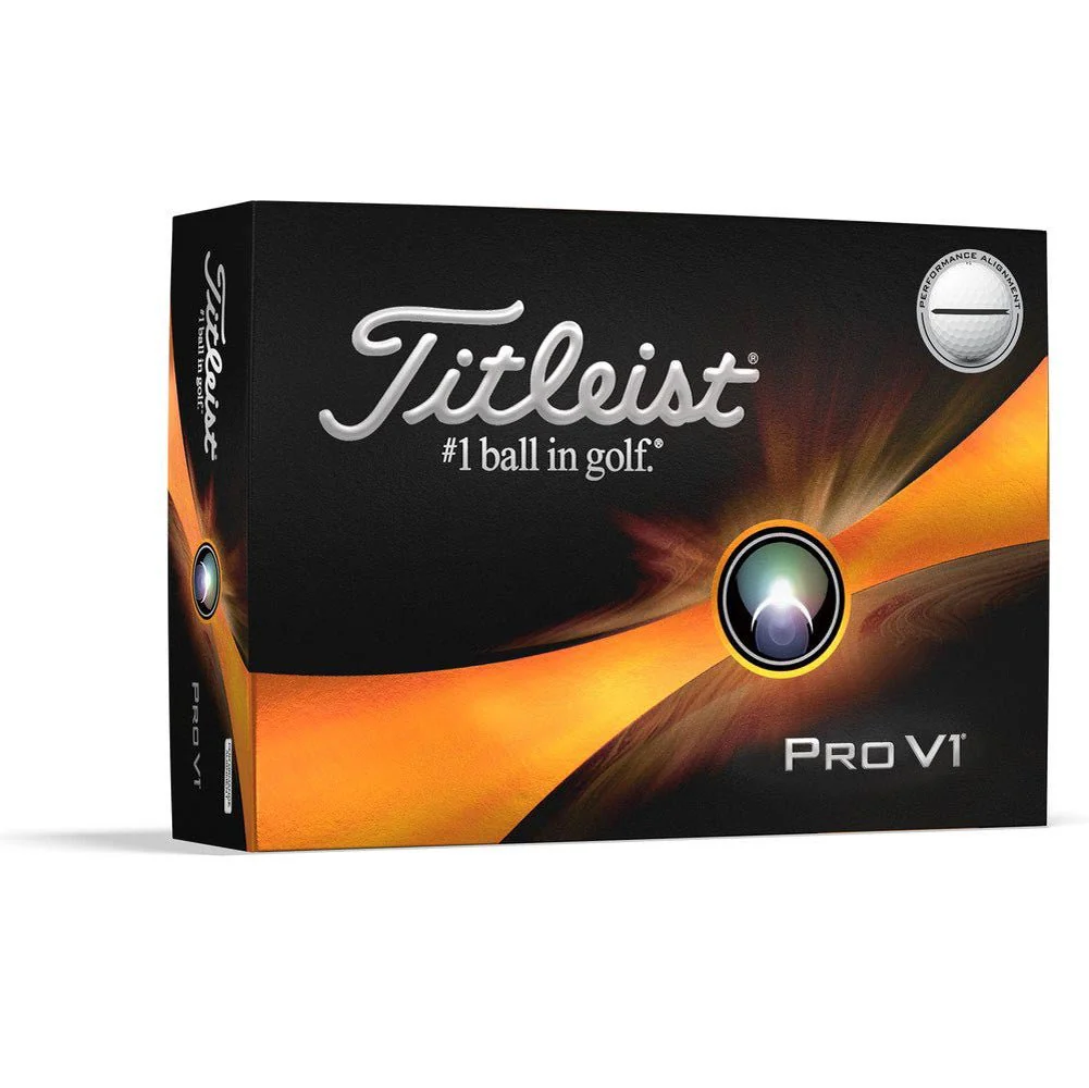 Titleist Pro V1 Performance Alignment Golf Balls - Black - 2023 - Prior Generation