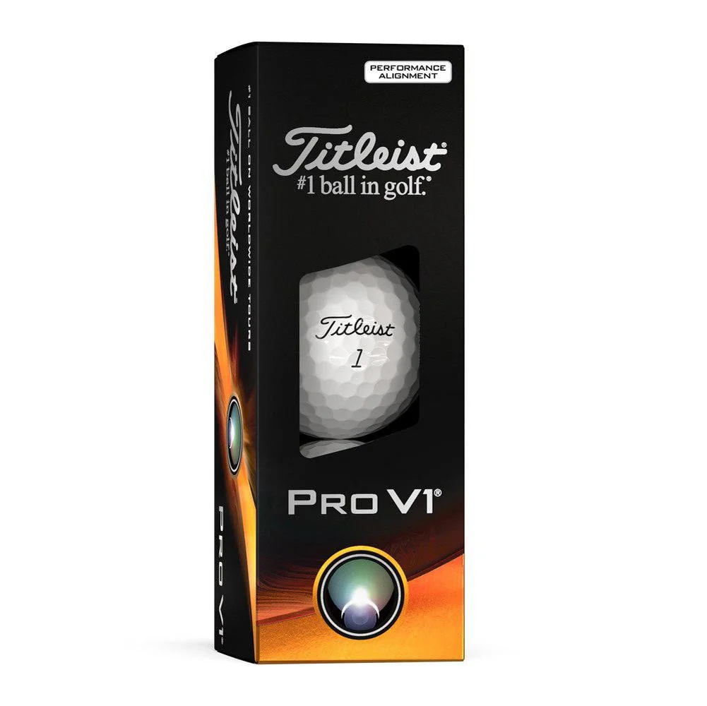 Titleist Pro V1 Performance Alignment Golf Balls - Black - 2023 - Prior Generation - Image 4