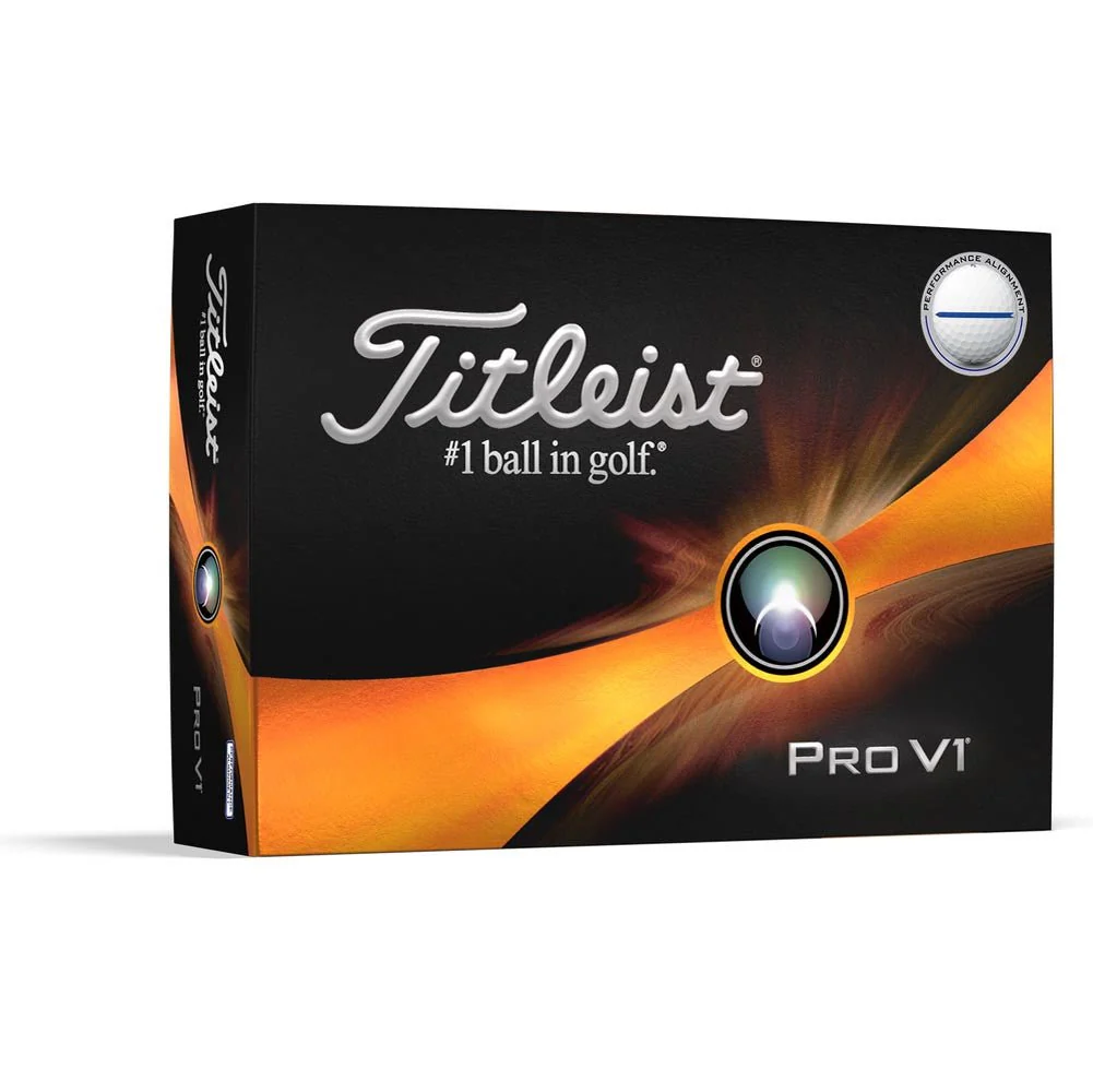 Titleist Pro V1 Performance Alignment Golf Balls - Blue - 2023 - Prior Generation