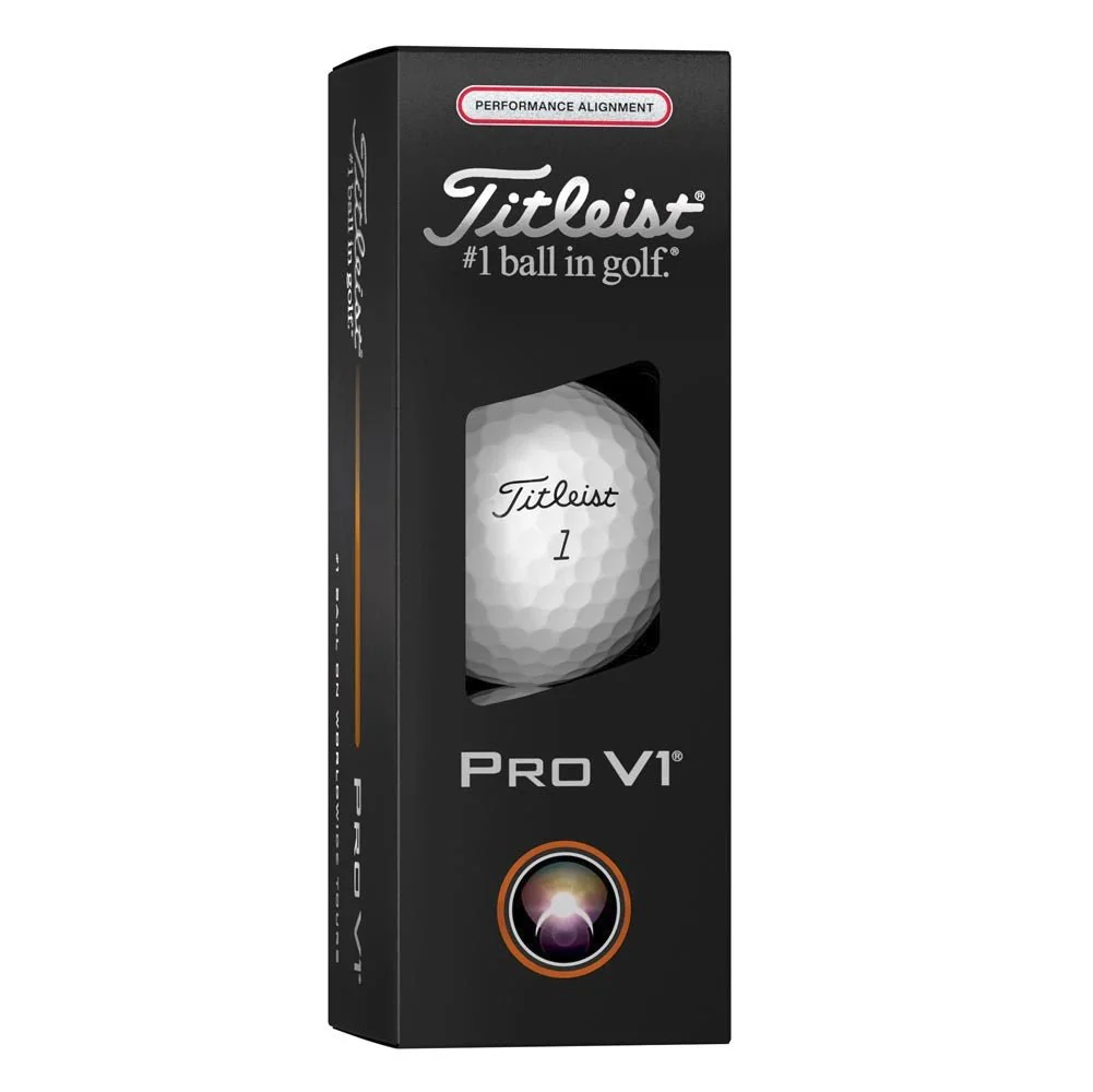Titleist Pro V1 Performance Alignment Golf Balls - Red - Image 8