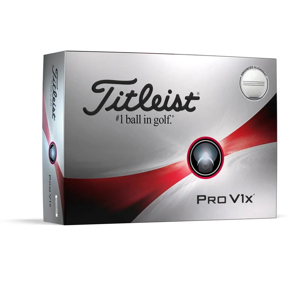 Titleist Pro V1x Enhanced Alignment Golf Balls - 2023 - Prior Generation