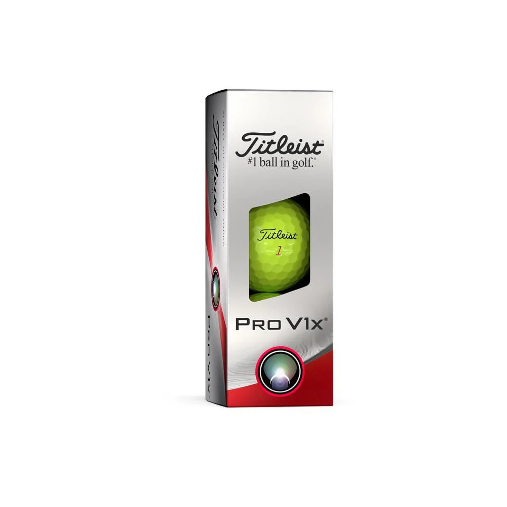 Titleist Pro V1x Golf Balls - Yellow - 2023 - Prior Generation - Image 6