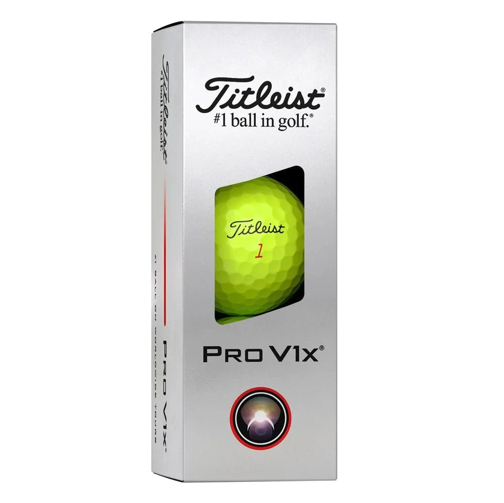 Titleist Pro V1x Golf Balls - Yellow - Image 7