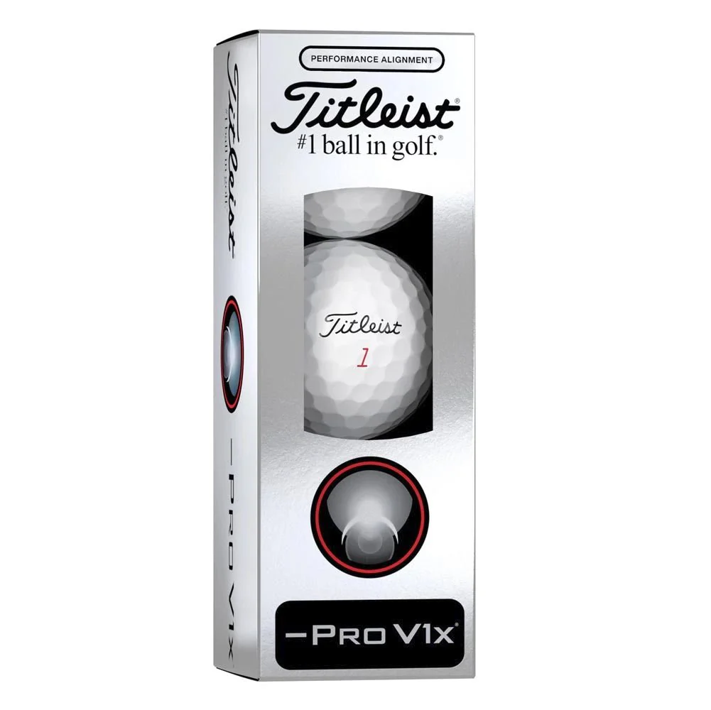 Titleist Pro V1x Left Dash Performance Alignment Golf Balls - Black - Prior Generation - Image 6