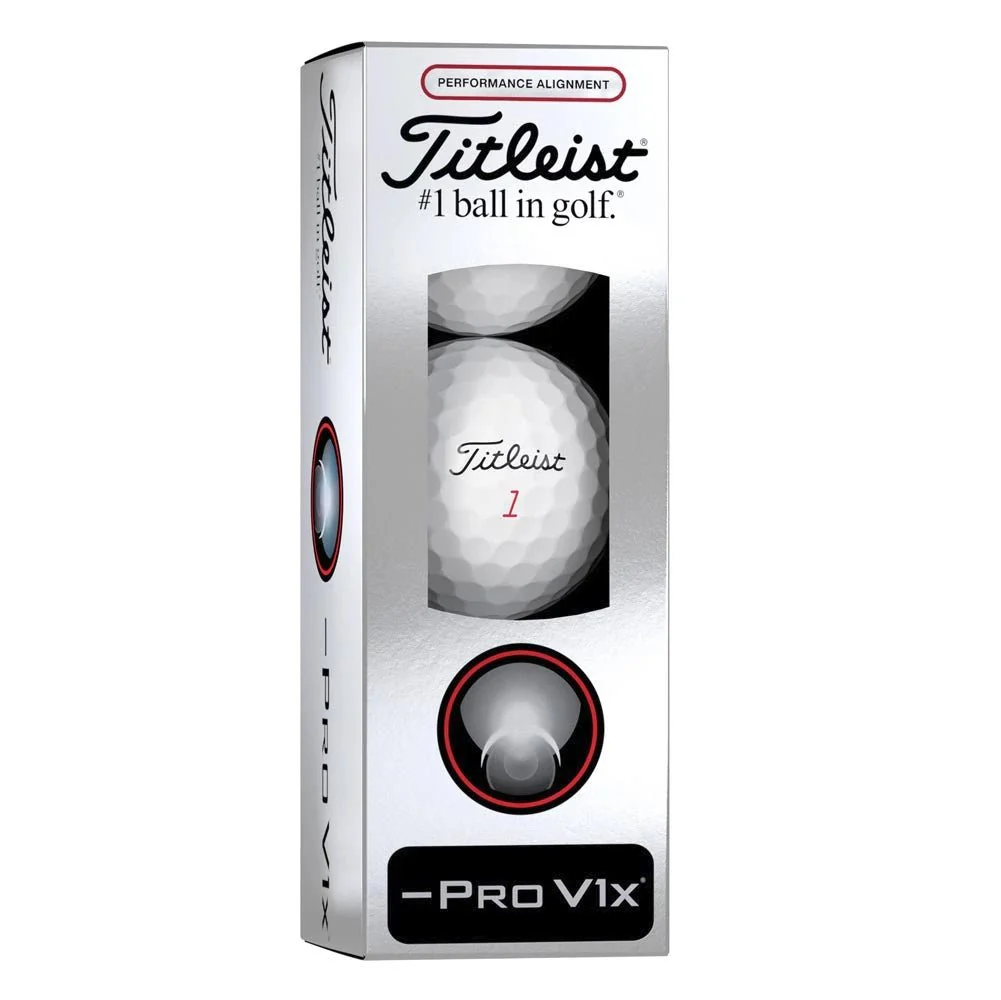 Titleist Pro V1x Left Dash Performance Alignment Golf Balls - Red - Prior Generation - Image 6