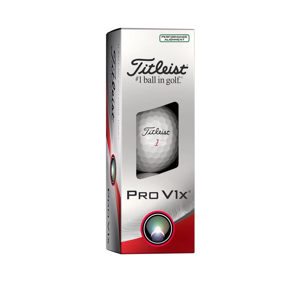 Titleist Pro V1x Performance Alignment Golf Balls - Green - 2023 - Prior Generation - Image 4