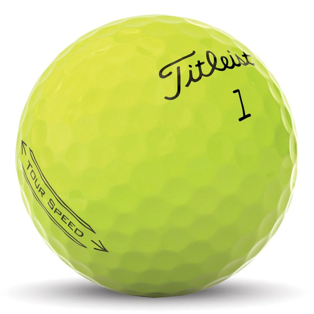 Titleist Tour Speed Golf Balls - Yellow - 2022 - Image 7