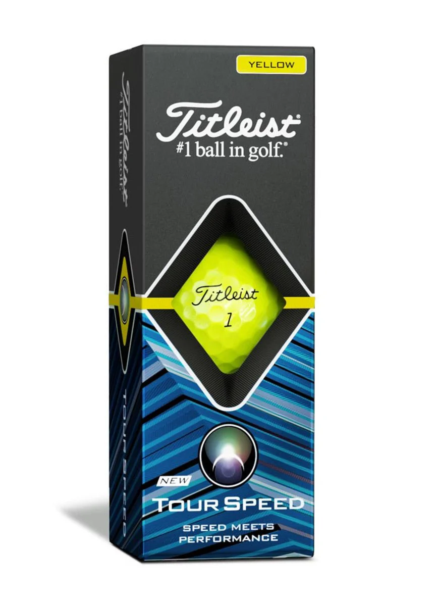 Titleist Tour Speed Golf Balls - Yellow - Image 3