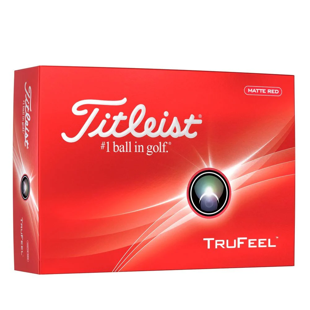 Titleist TruFeel Golf Balls - Matte Red - Prior Generation