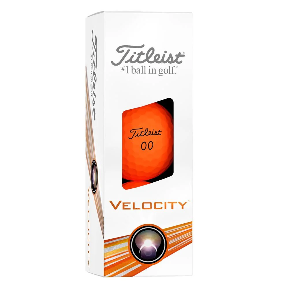 Titleist Velocity Double Digit Golf Balls - Matte Orange - Prior Generation - Image 6