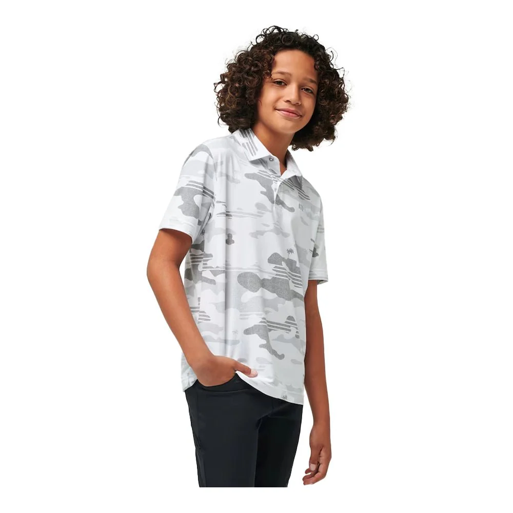 Travis Mathew Junior Boys Heater Camo Polo - Image 4