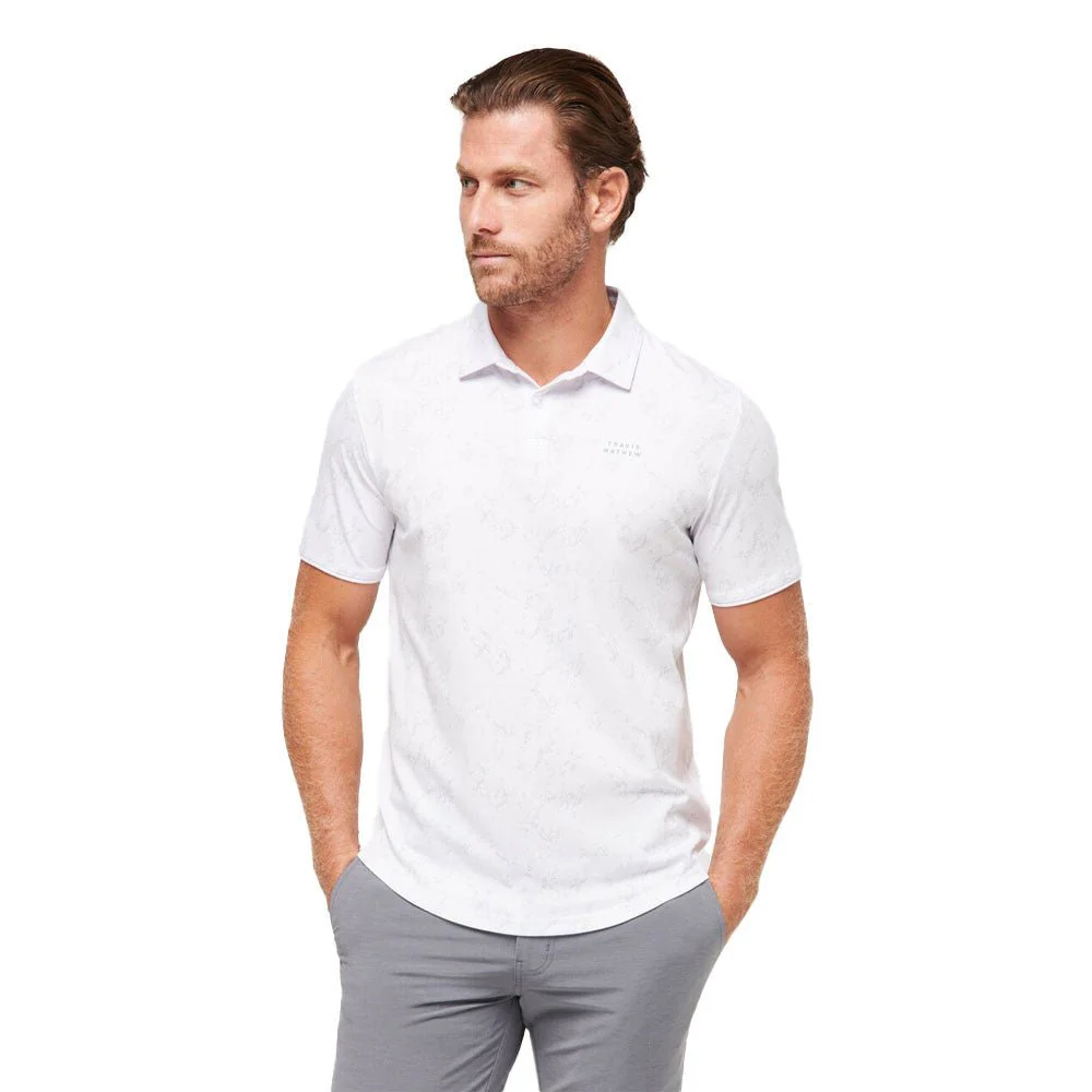 Travis Mathew Warmer Tides Scoop Golf Polo - Image 7